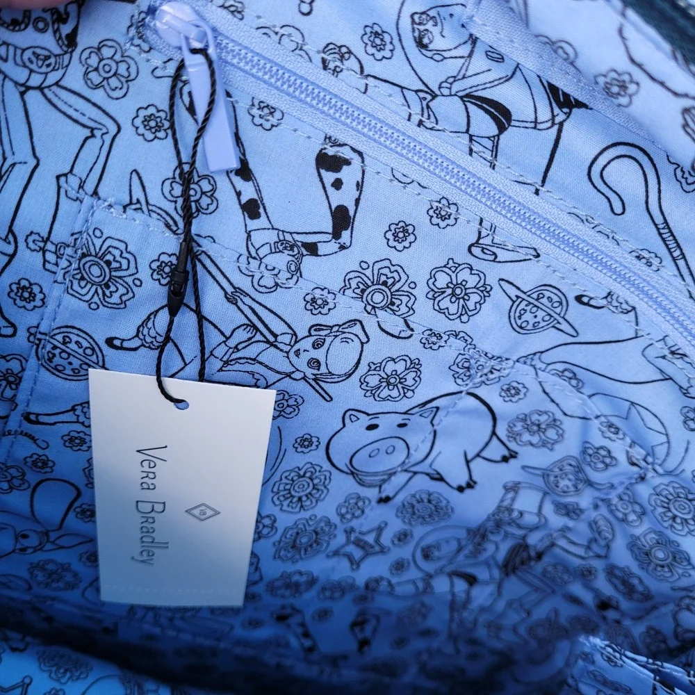 New Vera Bradley Disney Pixar Toy Story Small Backpack Womens NWT Paisley